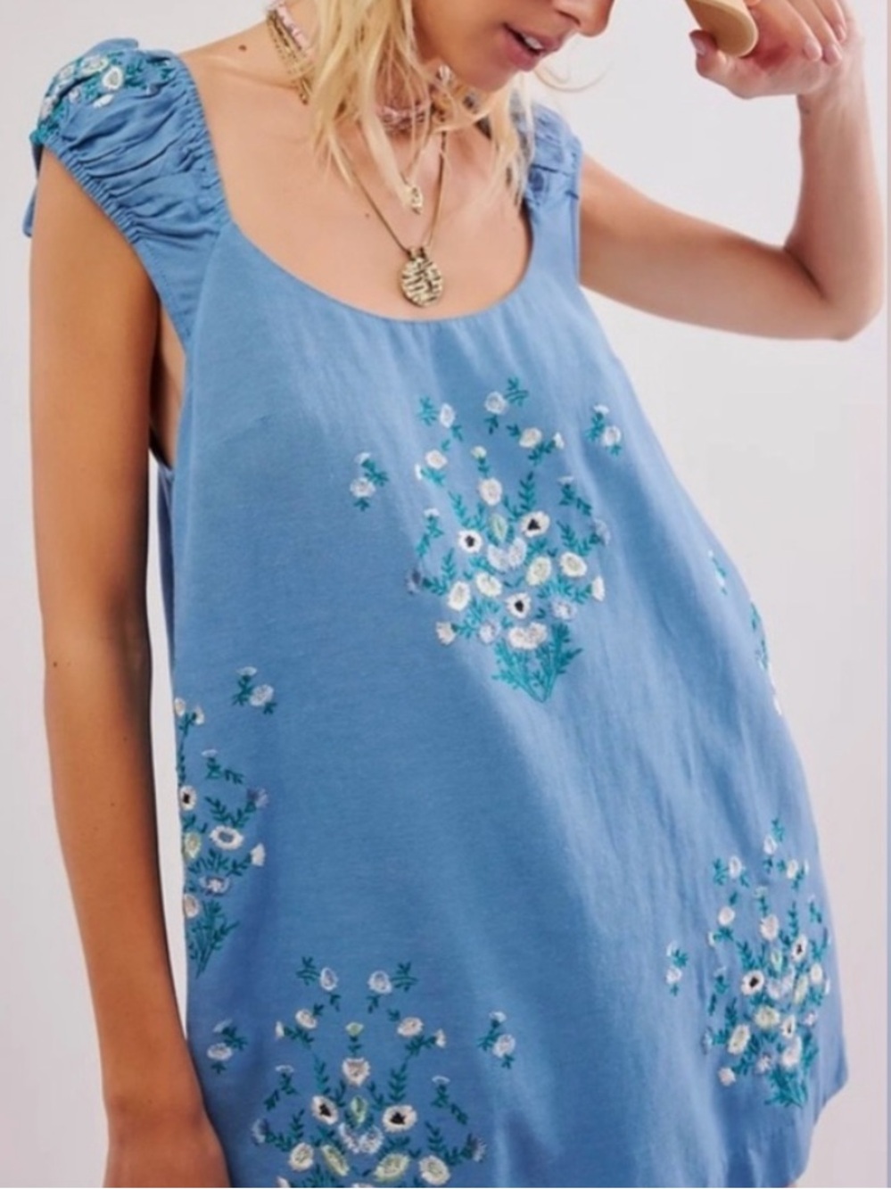 Free People Wildflower
Embroidered Mini Dress

FIRM ON PRICE